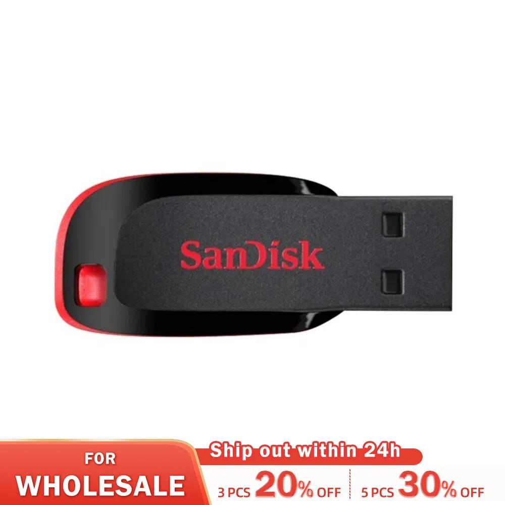 Sandisk  ̺ USB ÷ ̺ CZ50 Pendrive 32GB 64GB 128GB 16GB CLE USB 2.0 ÷ ũ ̴ Ű ޸ ƽ